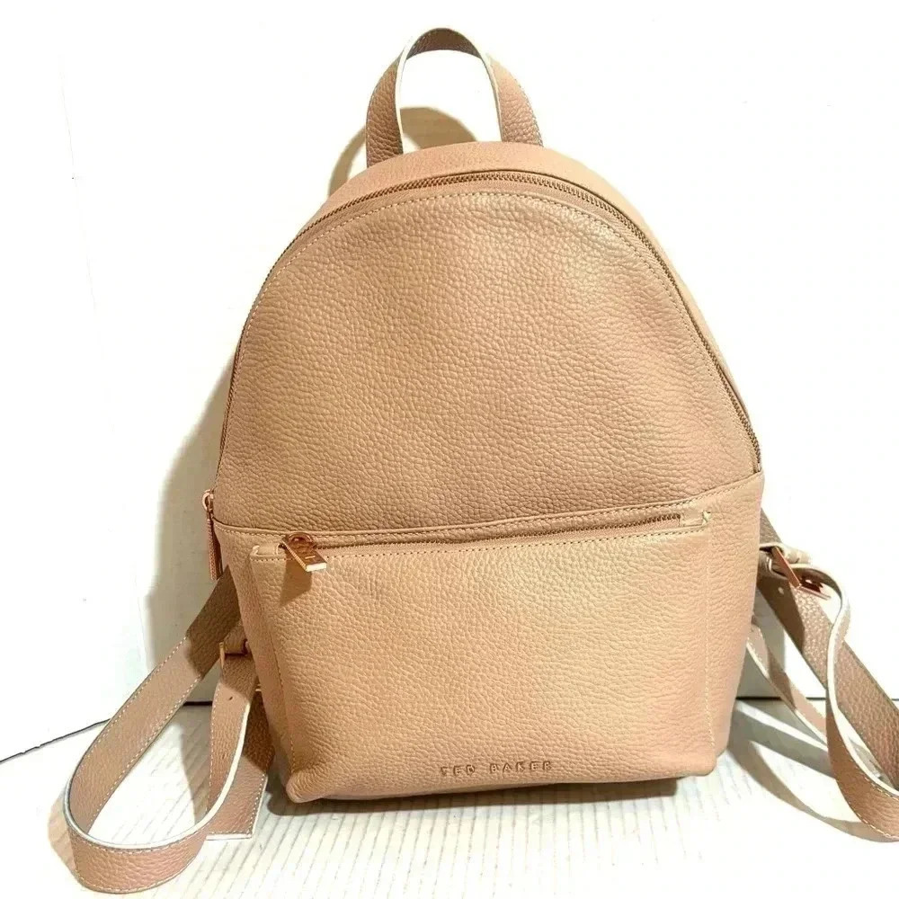 Carla Mancini brown/ gold suede satchel handbag